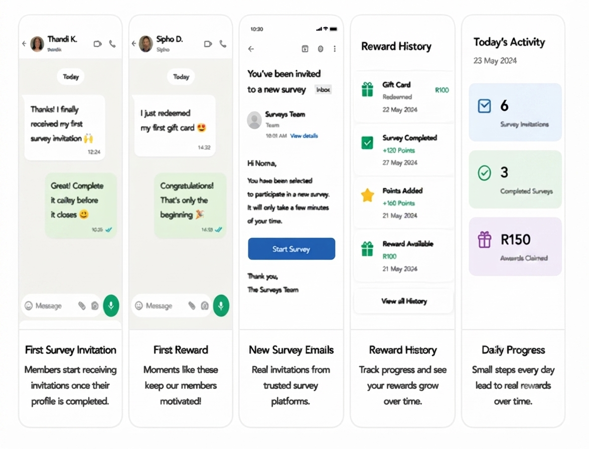 Real Members. Real Rewards. — member activity, rewards and progress